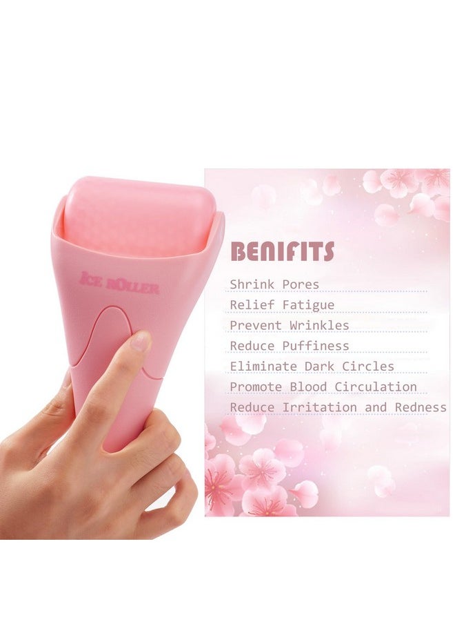 AFOUNDA Ice Roller For Face Eyes And Whole Body Relief Face Roller Skin Care Tool For Migraine Relief And Blood Circulationideal For All Skin Types (Pink)  - Image 3
