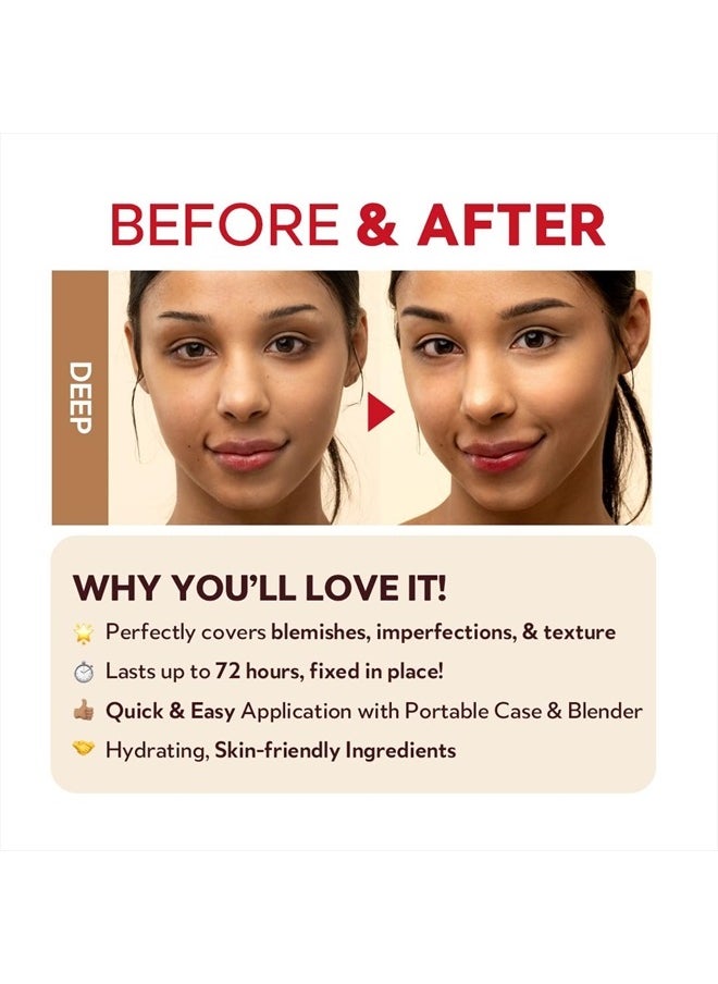 TIRTIR - Mask Fit Red Cushion Mask Shield Enriched Coverage- 27N Camel, 18 G - Image 1