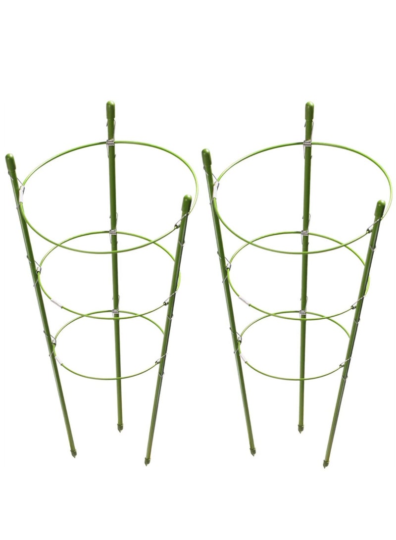 Generic 2 Pack Plant Support Cage Rust Resistant Garden Ring Stake for Tomato, Trellis, Climbing Plant, Flower  - Image 1