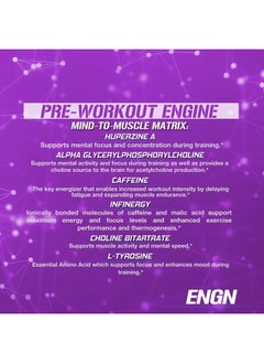 Evlution EVL Intense Pre Workout with Creatine - Pre Workout Powder Drink for Lasting Energy Focus and Recovery - ENGN Energizing Pre Workout for Men with Beta Alanine Caffeine and L Theanine (Furious Grape)  - Image 3