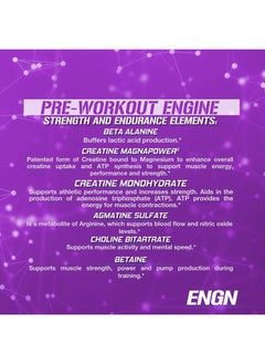 Evlution EVL Intense Pre Workout with Creatine - Pre Workout Powder Drink for Lasting Energy Focus and Recovery - ENGN Energizing Pre Workout for Men with Beta Alanine Caffeine and L Theanine (Furious Grape)  - Image 4