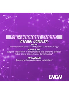 Evlution EVL Intense Pre Workout with Creatine - Pre Workout Powder Drink for Lasting Energy Focus and Recovery - ENGN Energizing Pre Workout for Men with Beta Alanine Caffeine and L Theanine (Furious Grape)  - Image 5
