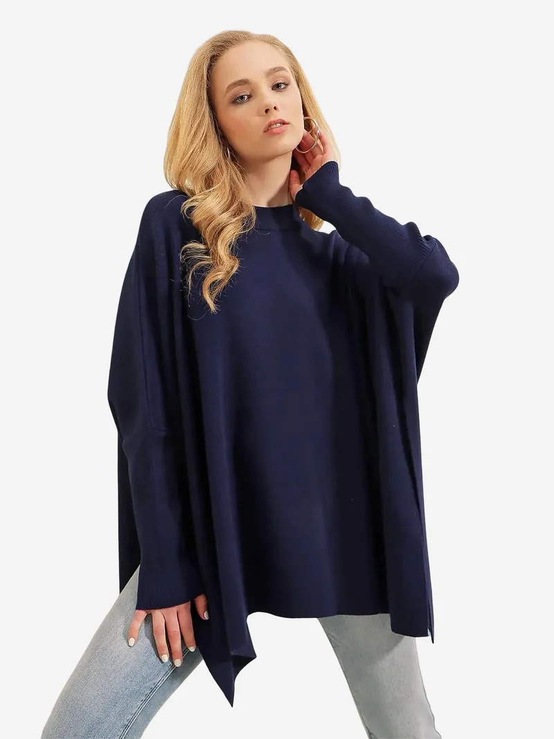 BDART Oversized Acrylic Crew Neck Jumper
