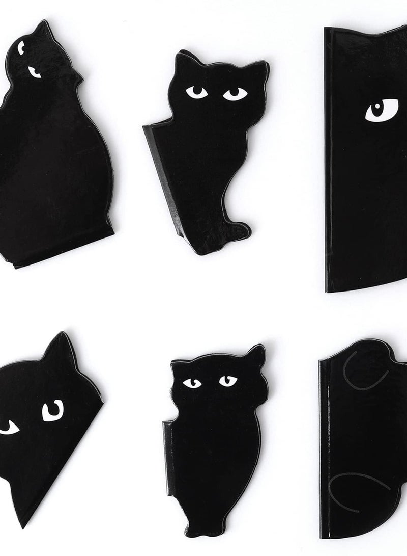 Excefore Magnetic Bookmarks, Inspirational Quotes 6 Pieces Assorted Cute Book Markers Clip Set Kawaii Cat Magnet Page Markers for Students Teachers School Home Office Supplie - Image 1