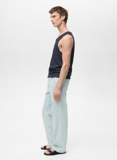 Mango Man Slim Fit Ribbed Tank Top  - Image 3