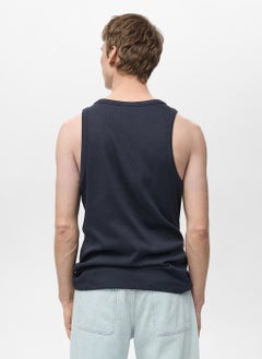 Mango Man Slim Fit Ribbed Tank Top  - Image 2