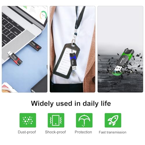 KOOTION 3 Pack Pen Drive 64GB USB Flash Drives 3.0 Memory Stick External Storage USB Stick, High-Speed Read & Write, Memory Sticks for PC/TV/Game Consoles - Image 3