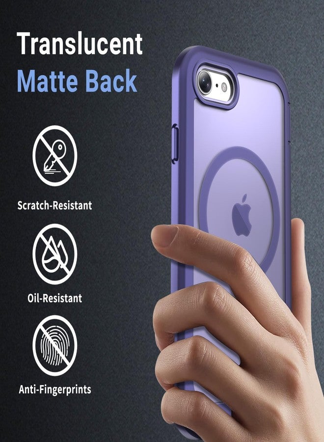 jaroco for iPhone SE Case 3rd/2rd,iPhone 8/7 case, [Compatible with MagSafe][Military Grade Drop Protection][Heavy Duty Protection][Non-Slip] 2-Layer Durable Bumper Phone Case 4.7''-Dark Purple - Image 5
