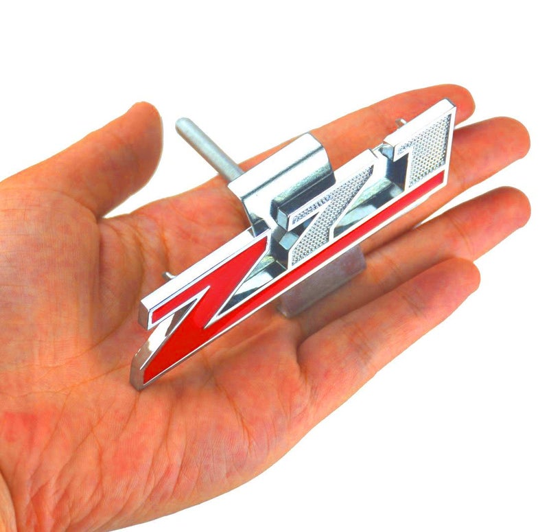 Aimoll 1PC Grille (Small) Z71 Emblem Badge for Gm Chevrolet Silverado 2500hd 3500hd Sierra Tahoe (Chrome Red) - Image 4