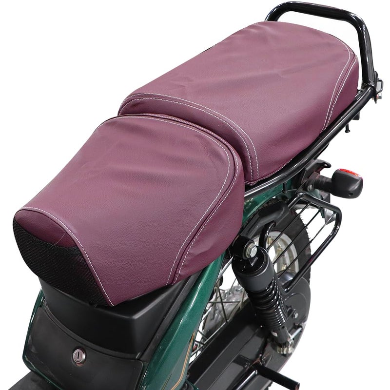 TVS ECO - XL100 Seat Cover for Sweat Free Comfortable Riding| Nylon Thread Stitching for Strength| Bike Riding Accessories|Heat & UV Ray Protection|Enhanced Tear Resistance -Purple - Image 3