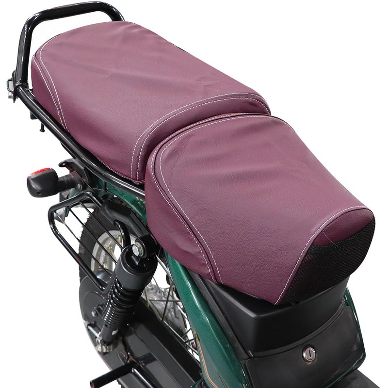 TVS ECO - XL100 Seat Cover for Sweat Free Comfortable Riding| Nylon Thread Stitching for Strength| Bike Riding Accessories|Heat & UV Ray Protection|Enhanced Tear Resistance -Purple - Image 1