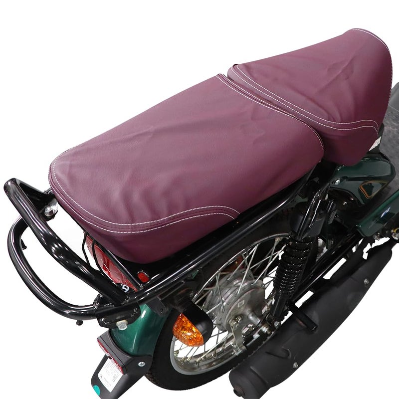TVS ECO - XL100 Seat Cover for Sweat Free Comfortable Riding| Nylon Thread Stitching for Strength| Bike Riding Accessories|Heat & UV Ray Protection|Enhanced Tear Resistance -Purple - Image 4