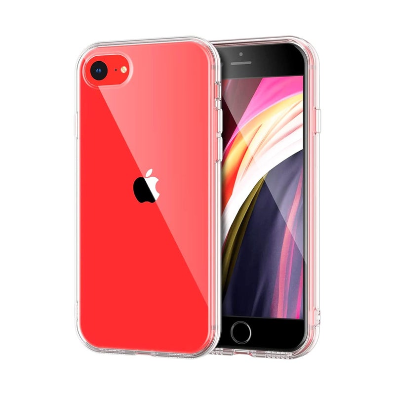 Cedo iPhone 7/8 / SE/SE 2 Clear Case | Soft Flexible Slim-Fit | Full Body 360 Protection Shock Proof TPU Back Cover (Transparent) - Image 1
