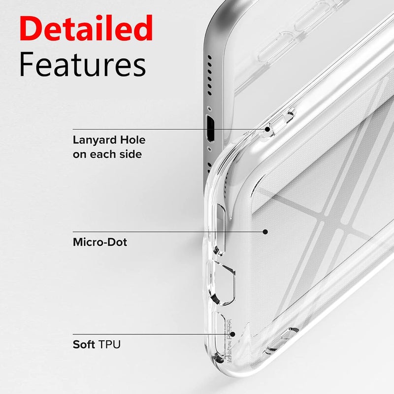 Cedo iPhone 7/8 / SE/SE 2 Clear Case | Soft Flexible Slim-Fit | Full Body 360 Protection Shock Proof TPU Back Cover (Transparent) - Image 3