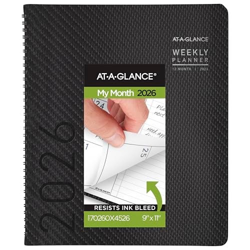 AT-A-GLANCE ATAGLANCE 2026 Planner Monthly 9 x 11 Large Contemporary Charcoal 70260X4526 - Image 1