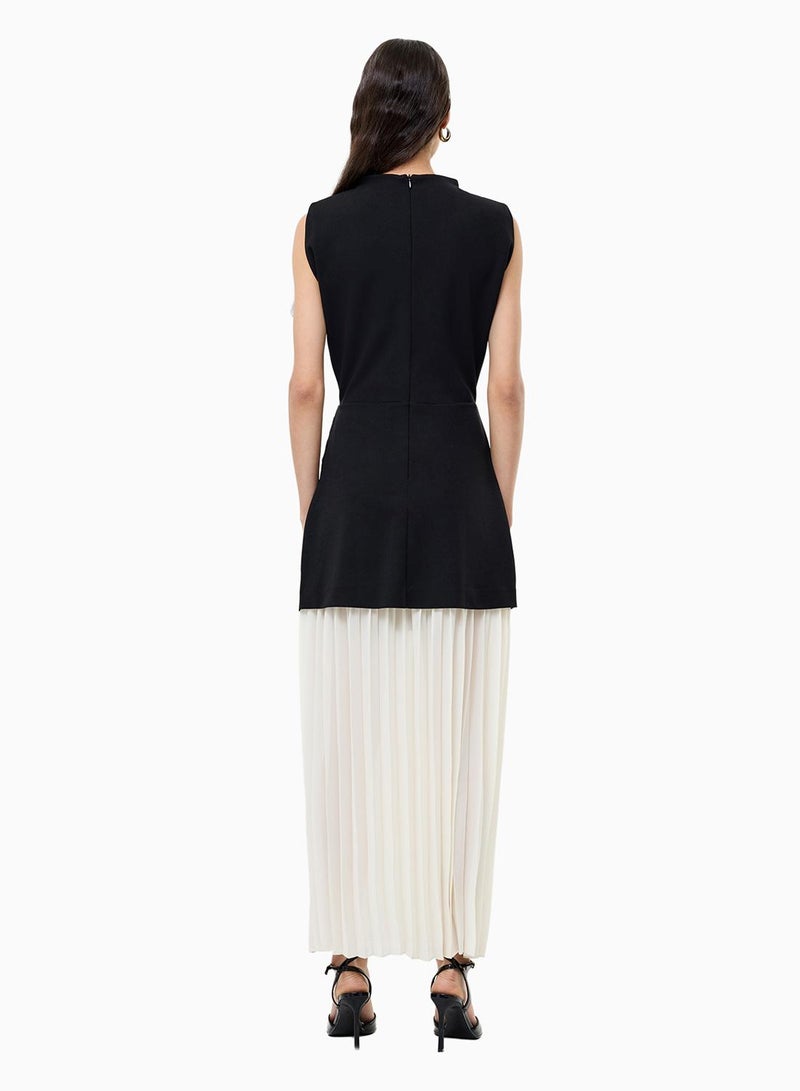 French Connection Zion Pleated Skirt Dress - Image 2