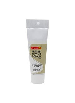 Camlin Camel Artists Acrylic Color Unbleached Titanium 437 – 40 ml (Pack of 2) 