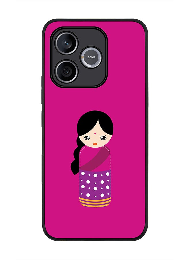 Stylizedd For Honor 600 Lite / 500 Smart / Honor X80i Case,Slim fit Camera Protection, Shockproof Thin Phone cover  - Indian Doll - Image 1