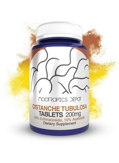 Cistanche Tubulosa Tablets ; 200Mg ; 60 Count ; Minimum 50% Echinacoside + 10% Acetoside (Verbascoside) ; Promotes Physical Strength And Energy ; Promotes Vitality