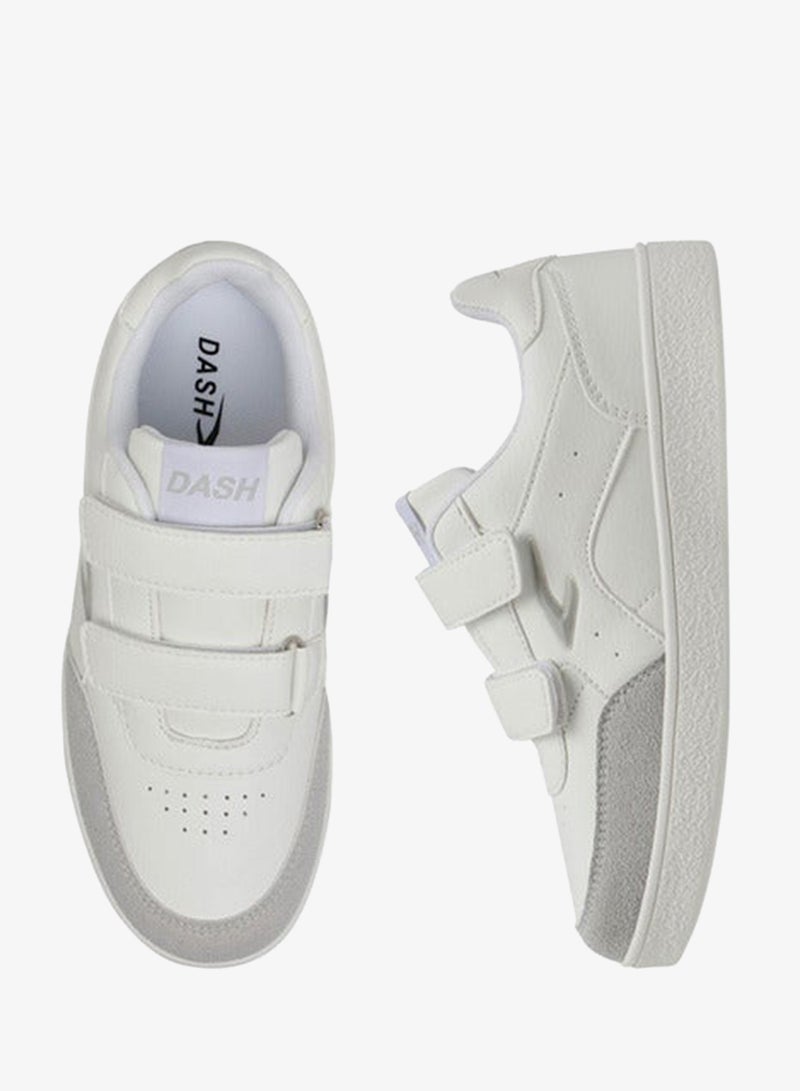 Dash Boys Logo Detail Sneakers with Hook and Loop Closure - Image 3