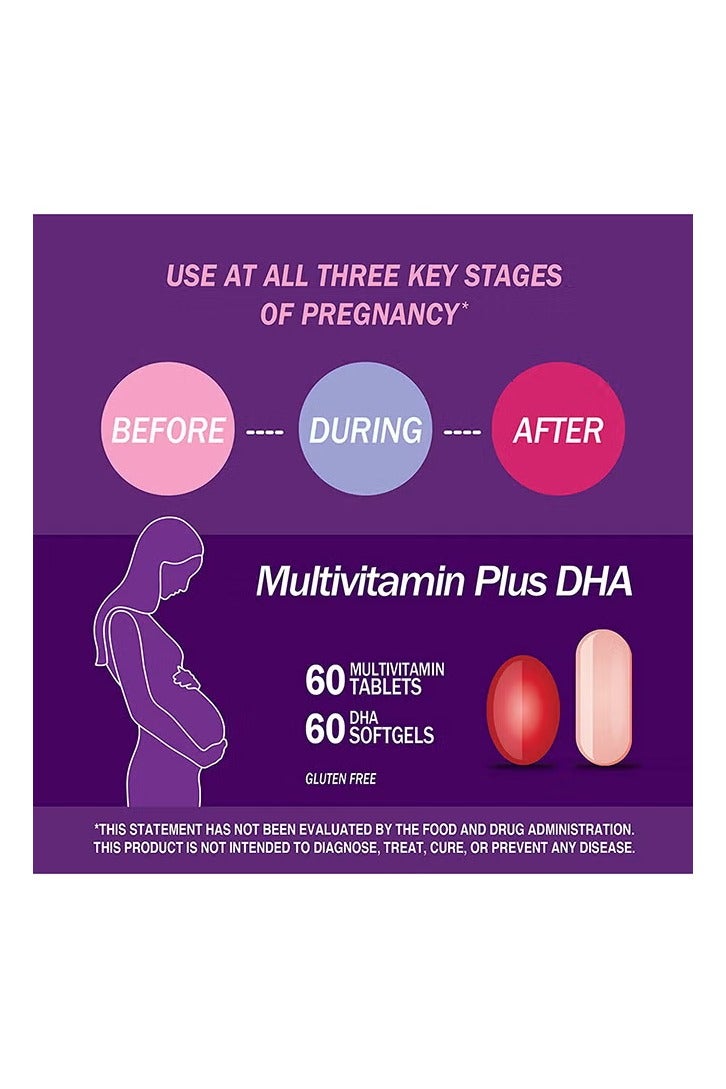 21st Century Prenatal Multivitamin + DHA 30 Tablets And 30 Softgels - Image 5