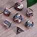Maywin Metal DND Dice Set 7PCS Polyhedral Metal Dice with Galaxy Glitter Inlay Heavy RPG Dice Set for Dungeons and Dragons Pathfinder Tabletop Games - Image 4