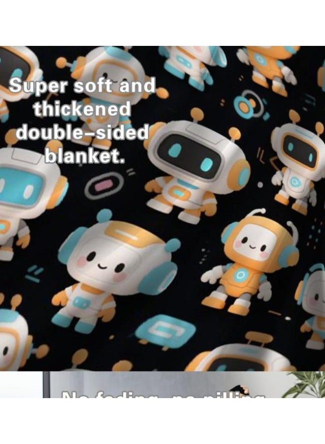 general Flannel thin blanket (warm and comfortable, suitable for sleep, gaming, dust removal and sandproof) 150cm*200cm - 565 - Image 5