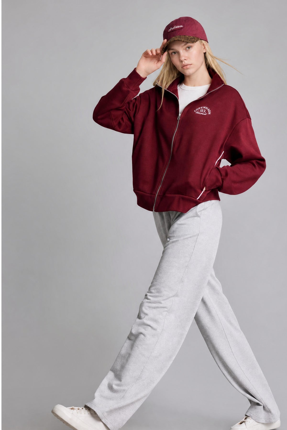 DeFacto Grey Woman Straight Fit Basic Trousers Casual | Best Price ...