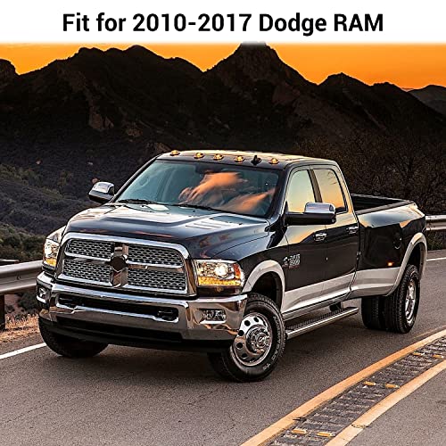 Hoolcar Exterior Door Handle Covers Outside Doorknob Cover for 2010-2017 Dodge Ram, Black - Image 5
