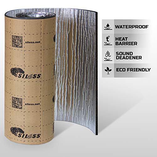 Siless Liner 157 mil (4 mm) 36 sqft Aluminum Foil Finish Car Sound Deadening & Heat Insulation Closed Cell Foam - PE Foam Sound Deadener - Image 4