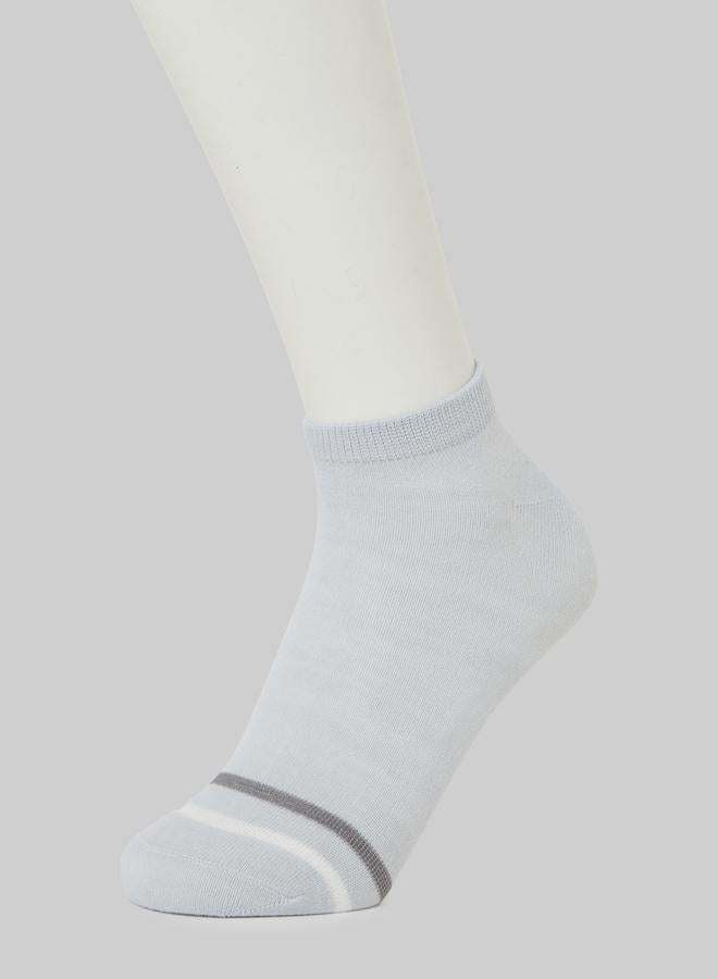 Styli Pack of 5- Striped Detail Ankle Socks - Image 2