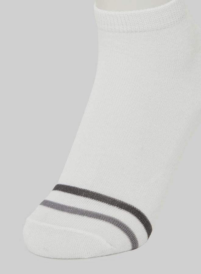 Styli Pack of 5- Striped Detail Ankle Socks - Image 5