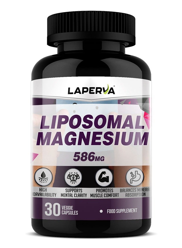 Laperva Liposomal Magnesium, 30 Veggie Capsules, Balances Mineral Absorption - Image 1