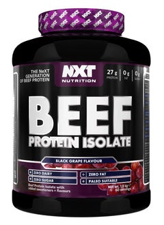 NXT Nutrition Beef Protein Isolate Black Grape 1.8kg  - Image 1
