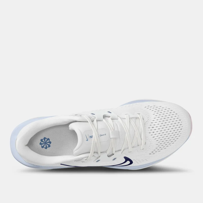 Nike White Women's Quest 6 Road Running Shoes for Women | Best Price UAE