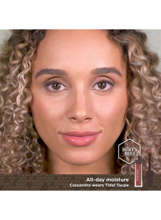 Burt's Bees 100% Natural Glossy Liquid Lipstick, Tidal Taupe, 1 Tube - Image 5