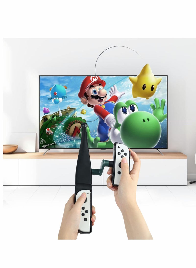 Y&D صنارة الصيد متوافقة مع Joy Con، ومجموعة الألعاب المتوافقة مع Nintendo Switch OLED Bass Pro Shops - إصدار بطولة Strike والمعيار الأسطوري - Image 3