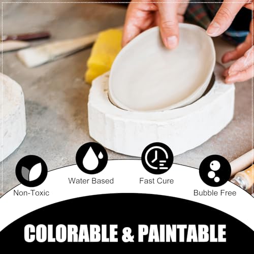 DecorRom Eco Resin Casting Powder - 100oz / 2800g Fast Cured Plaster Casting Powder for Beginners - 20~30 Minutes Demold, Easy Mixing Water Activated Eco-Friendly Casting Resin for DIY Crafts Making, Home Art - Image 4