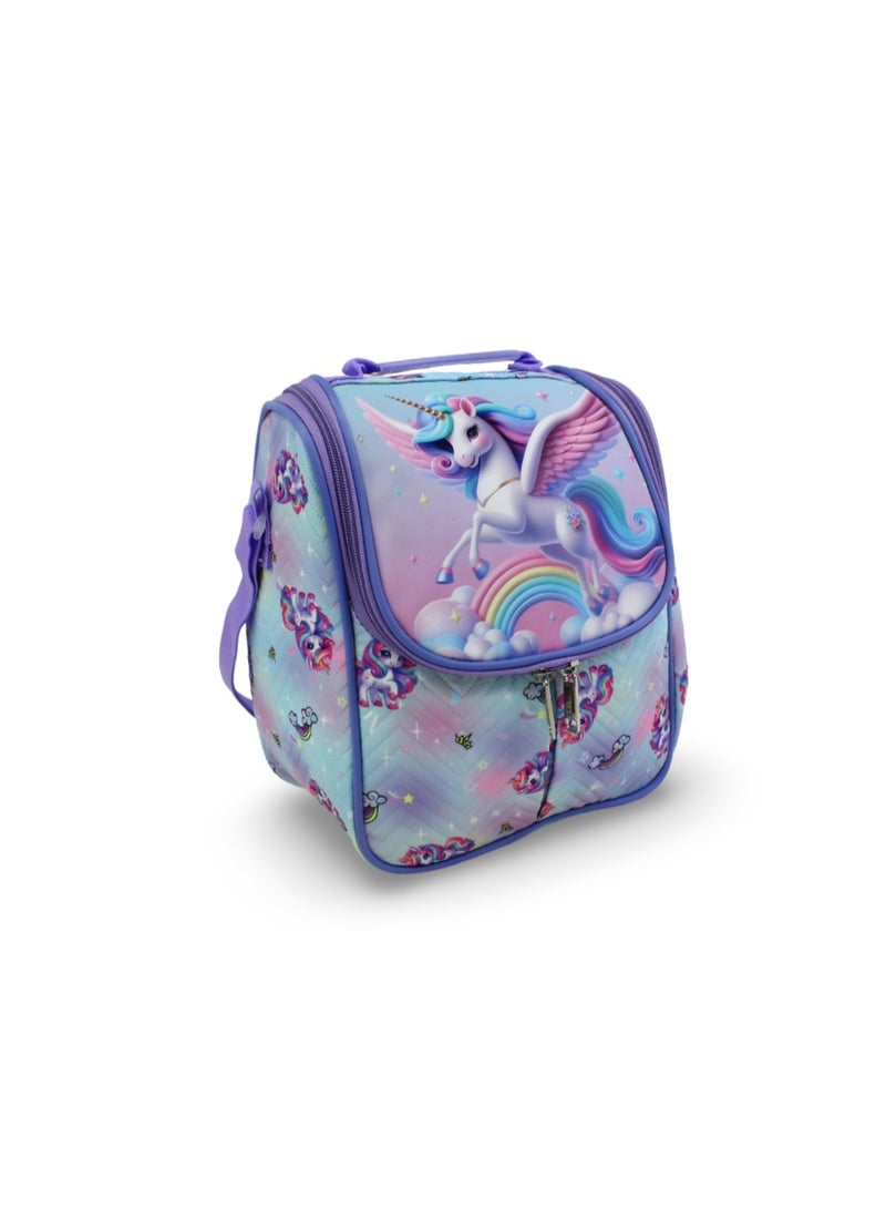 Migo Unicorn Lunch Bag – Baby Blue - Image 1