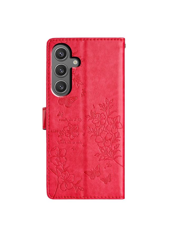 S-TOP Case For Samsung Galaxy A16 5G Butterflies and Flowers Leather Phone Case - Image 3