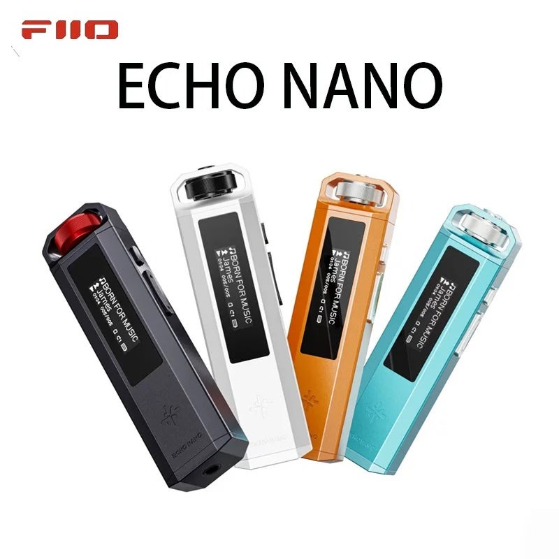 FiiO SnowSky Echo Nano Portable Lossless HiFi Music Player High Resolution Audio DAP Portable MP3 Music Player for Audiophiles, Clear Back C 3748319 - Image 1