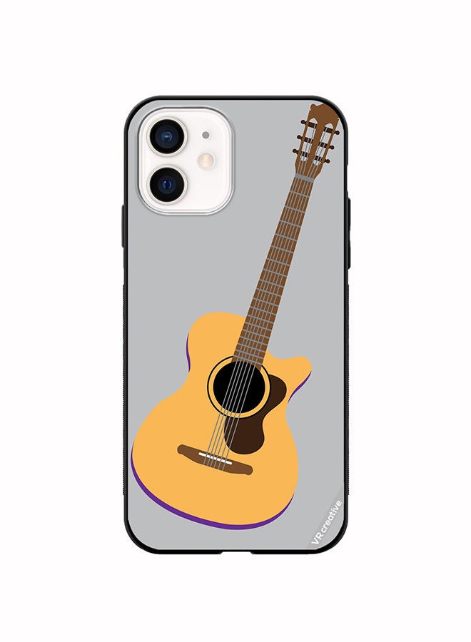 VR CREATIVE Protective Case Cover For Apple iPhone 12 Guitar Musical Design Multicolour  - Image 1