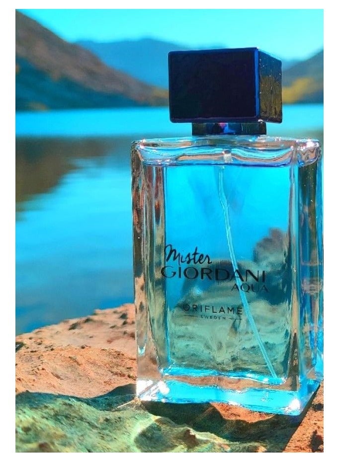 Oriflame Mister Giordani Aqua EDT 75 ML for Him - Image 3