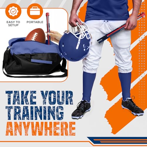 Trailblaze True Strike Pro Football Kicking Tee - Ultimate Football Tee Compatible with All Ball Sizes, Bonus Goal Kicking Tracker, Field Goal Football Holder - Image 4