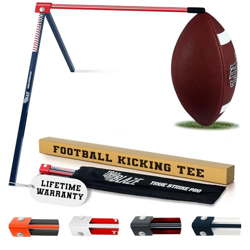 Trailblaze True Strike Pro Football Kicking Tee - Ultimate Football Tee Compatible with All Ball Sizes, Bonus Goal Kicking Tracker, Field Goal Football Holder - Image 1