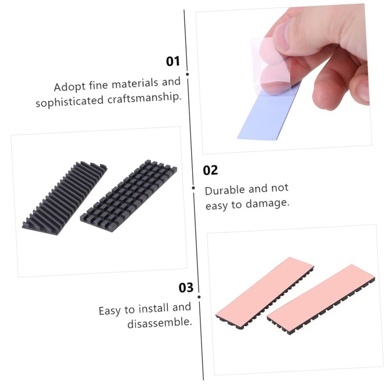 M2 2280 Copper SSD Heatsink Cooler with Thermal Conductive Fins for Gaming PC - Image 5