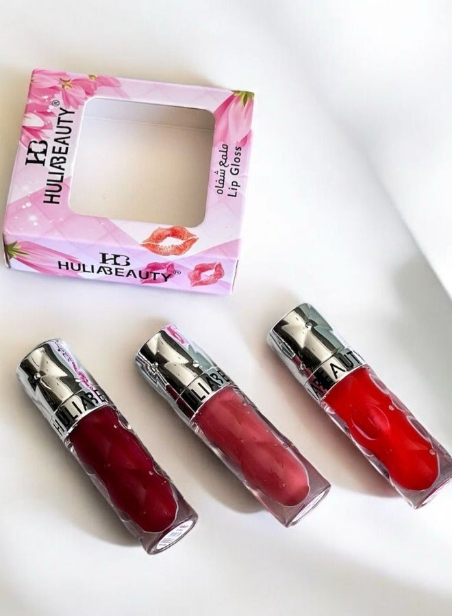هوليا بيوتي قلوس ملمع شفاه – 3 ألوان شفاه لامعة وإطلالة مميزة بكل لمسة - Image 3