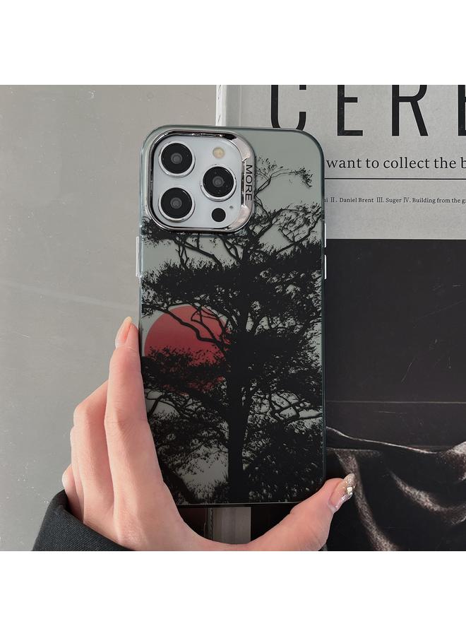 Zaboon Case For iPhone 13 Pro Colored Silver Plating Sunset Phone Case - Image 2