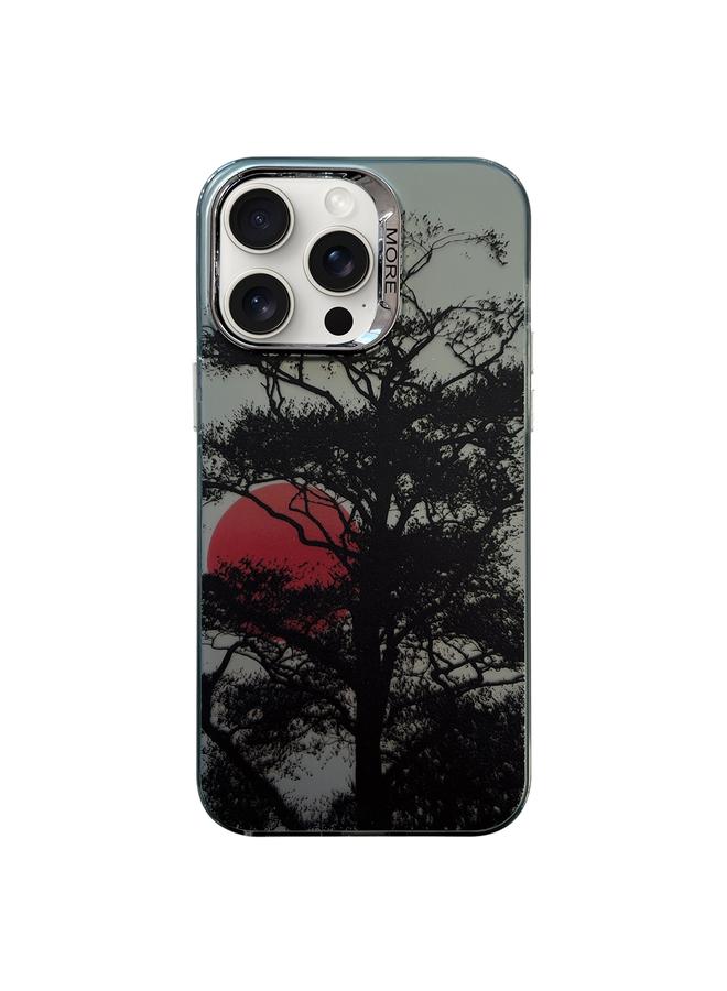 Zaboon Case For iPhone 13 Pro Colored Silver Plating Sunset Phone Case - Image 1