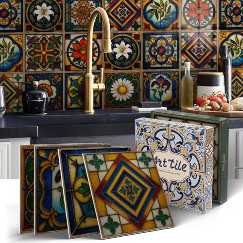 VICCI Peel and Stick Backsplash 12Pcs 59x59 Inch Extra Thick Foam Self Adhesive Tiles Kitchen Counter Fireplace Cladding Luxury DIY Upgrade - Image 1